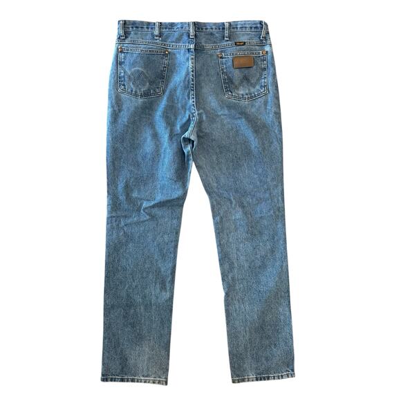 Wrangler A103 Men’s Cowboy Cut Blue Jeans 38x34 Classic Straight Leg Denim - Picture 2 of 7